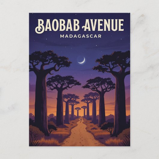Carte Postale Allée des Baobabs, Morondava, Menabe (Devant)