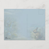 Carte Postale Allée lapin PÂQUES (Dos)
