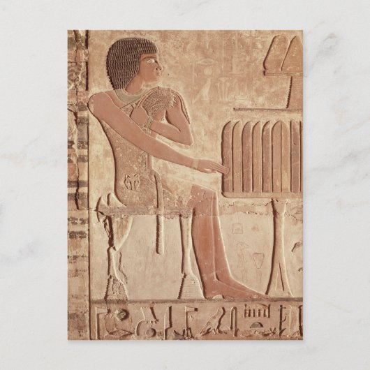 Carte Postale Allégement représentant le défunt assis (Devant)