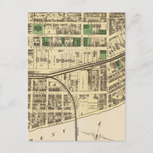 Carte Postale Allegheny, section 4 (Devant)