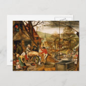 Carte Postale Allégorie de l'automne (Devant / Derrière)