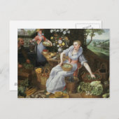 Carte Postale Allégorie de l'été (Devant / Derrière)