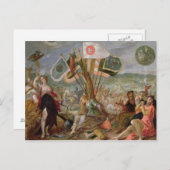 Carte Postale Allégorie des guerres turques (Devant / Derrière)