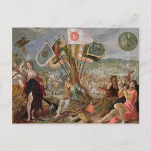 Carte Postale Allégorie des guerres turques (Devant)