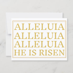 Carte Postale Alleluia Catholique Salutation de Pâques