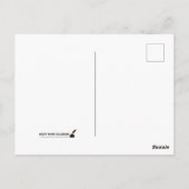 Carte Postale Alleluia Message de Pâques Joy Gold et Black (Dos)