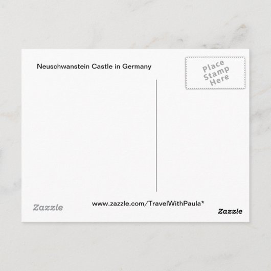 Carte postale Allemagne (Dos)