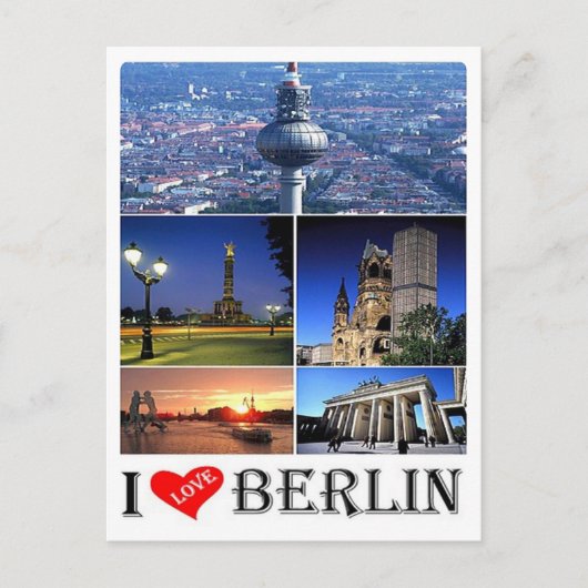 Carte Postale Allemagne - Berlin - I Love - (Devant)