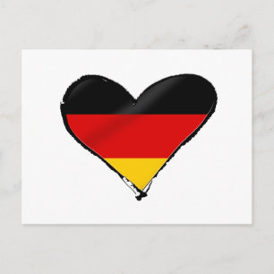 Carte Postale Allemagne coeur amour - Mon grand coeur allemand