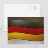 Carte Postale Allemagne - couleurs du drapeau - Chrome par Shirl (Devant / Derrière)