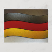 Carte Postale Allemagne - couleurs du drapeau - Chrome par Shirl (Devant)