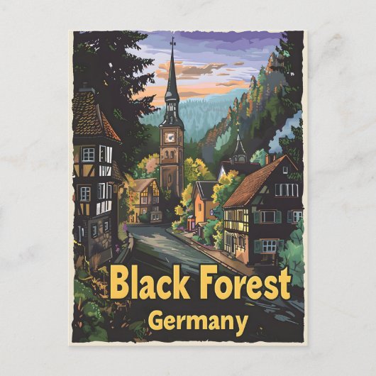 Carte Postale Allemagne de la Forêt Noire (Devant)