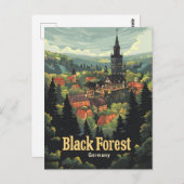 Carte Postale Allemagne de la Forêt Noire (Devant / Derrière)