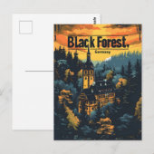 Carte Postale Allemagne de la Forêt Noire (Devant / Derrière)