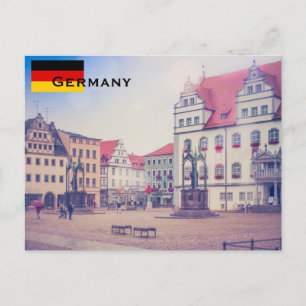 Carte Postale Allemagne Drapeau Tourisme
