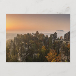 Carte Postale Allemagne Elbe Sandstone Mounts Sunrise Vue