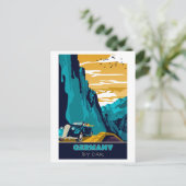 Carte Postale Allemagne en voiture (Debout devant)