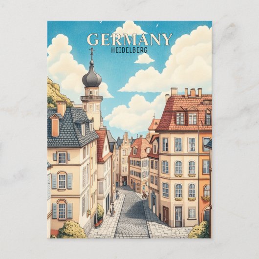 Carte Postale Allemagne Heidelberg Travel (Devant)