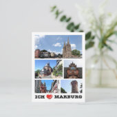 Carte Postale Allemagne - Marburg - I Love - (Debout devant)
