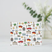 Carte Postale Allemagne | Motif de symboles (Debout devant)