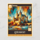 Carte Postale Allemagne | Peinture Vintage (Devant)