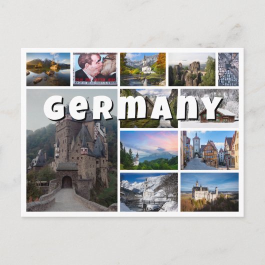 Carte Postale Allemagne photo collage souvenir (Devant)
