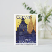 Carte Postale Allemagne Poster Vintage voyage restauré (Debout devant)