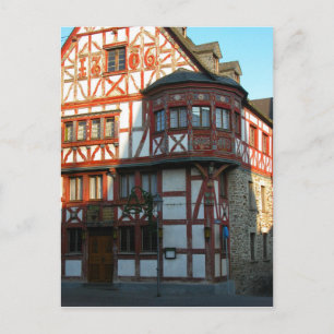 Carte Postale Allemagne, Rhénanie, Rhens, maisons à colombages 8