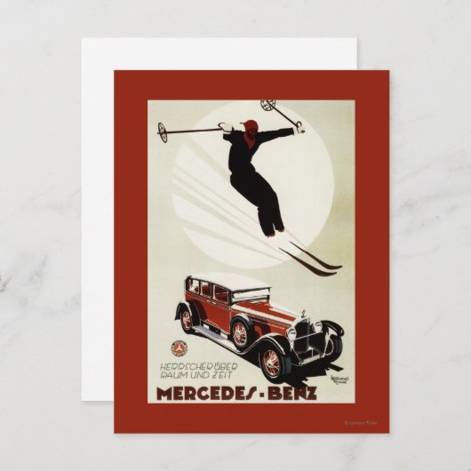Carte Postale Allemagne - Skier Jumping (Devant / Derrière)