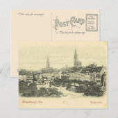 Carte Postale Allemagne vintage, Strassburg (Devant / Derrière)