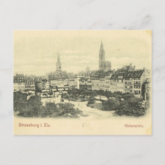 Carte Postale Allemagne vintage, Strassburg (Devant)