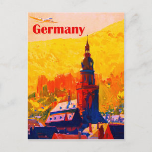 Carte Postale Allemagne, voyage rétro