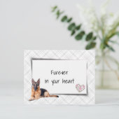 Carte Postale Allemand berger animal de compagnie Sympathy Loss (Debout devant)