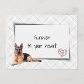 Carte Postale Allemand berger animal de compagnie Sympathy Loss (Devant)