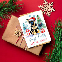 Allemand Shepherd Salutations de Noël pour les chi