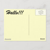 Carte postale allemande (Dos)