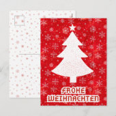 CARTE POSTALE ALLEMANDE DE NOËL (Devant / Derrière)