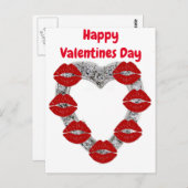 Carte postale allemande joyeuse Saint-Valentin (Devant / Derrière)