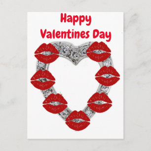 Carte postale allemande joyeuse Saint-Valentin