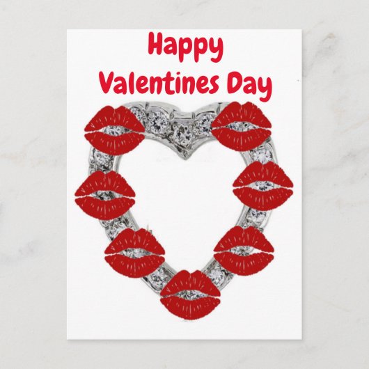 Carte postale allemande joyeuse Saint-Valentin (Devant)