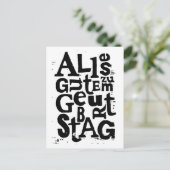 Carte postale allemande "Joyeux anniversaire" Lino (Debout devant)