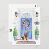 Carte postale allemande Shepherd Moving Faire-part (Devant / Derrière)