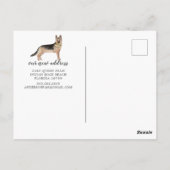 Carte postale allemande Shepherd Moving Faire-part (Dos)