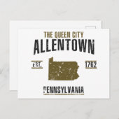 Carte Postale Allentown (Devant / Derrière)