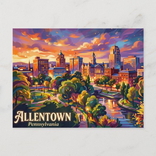 Carte Postale Allentown États-Unis (Devant)