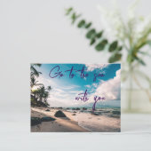 Carte Postale Aller à la mer (Debout devant)