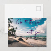 Carte Postale Aller à la mer (Devant / Derrière)