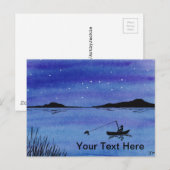 Carte Postale Aller à la pêche (Devant / Derrière)