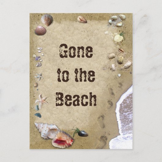 Carte Postale Aller à la plage (Devant)