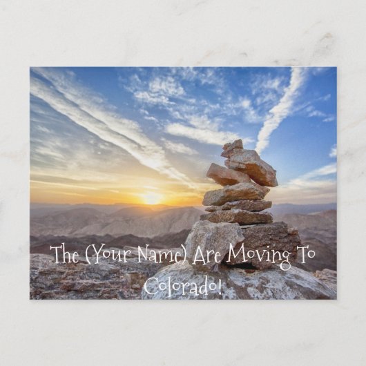 Carte Postale Aller Au Colorado Changement D'Adresse (Devant)
